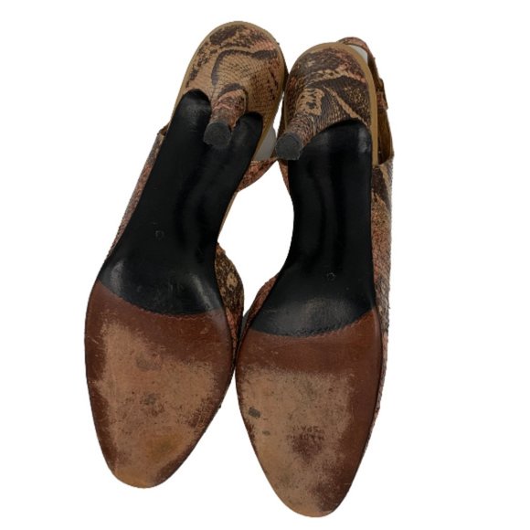 Stuart Weitzman Vintage Python Slingbacks - Picture 7 of 8